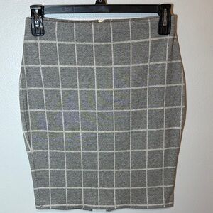 Express brand Gray Checkered Women's Skirt